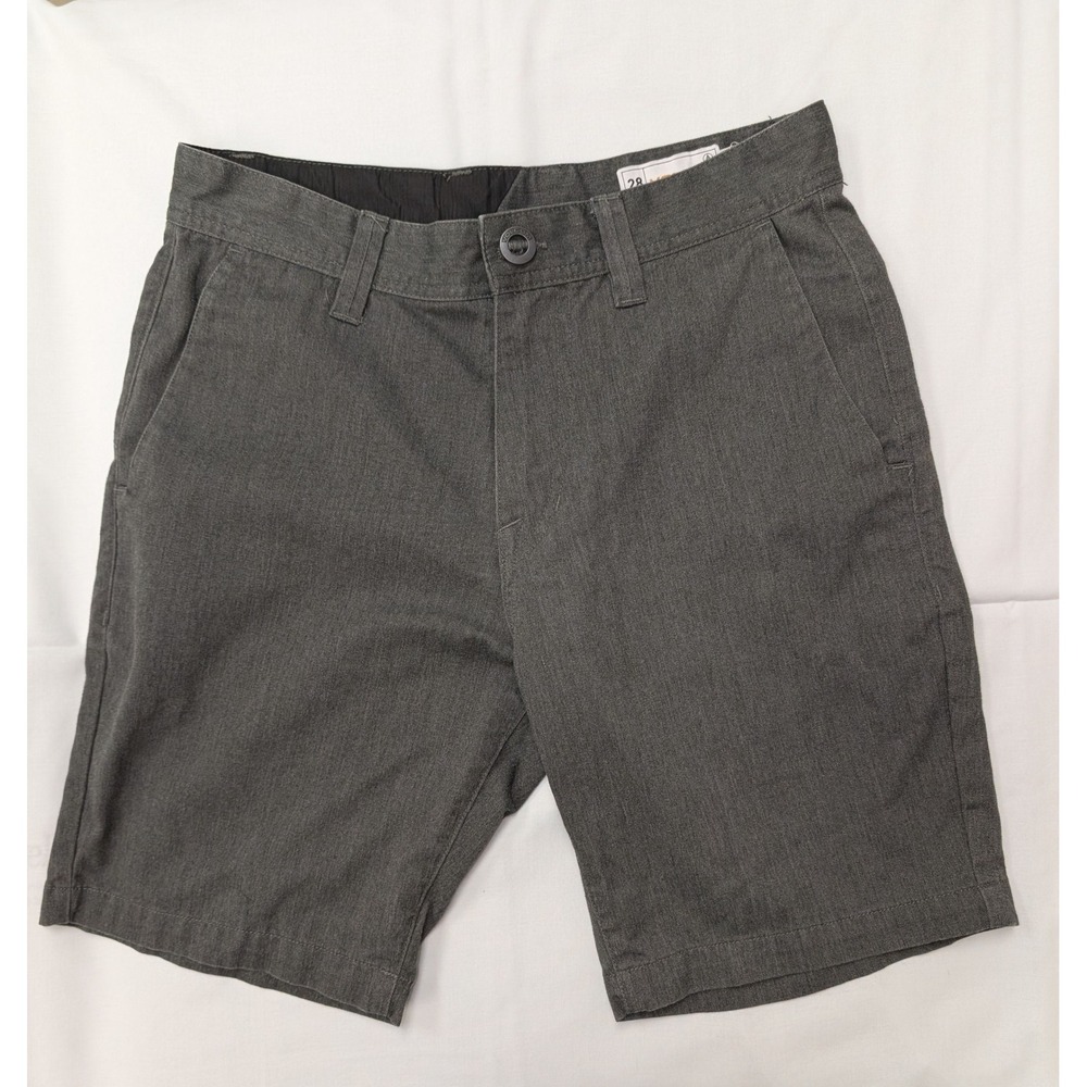 Volcom Men's‎ Gray Hybrid Walk Shorts Size 28 Performance Stretch Chino Shorts
